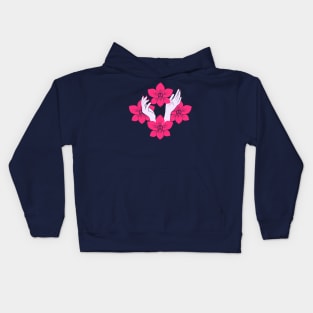 Pink orchid Kids Hoodie